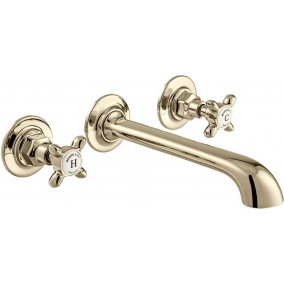 Vado Taps & Wastes - Axbridge Cross Wall Mounted Basin Mixer