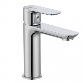 Roca Taps & Wastes - Cala Smooth Body Basin Mixer 1/2'' Flexible Tails, Cold Star