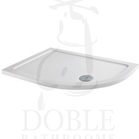 MX Shower Trays - Flat Top 900 x 800mm Offset Quadrant RH 550 Radius