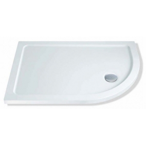 MX Shower Trays - Elements Offset Quadrant 900 x 800mm Tray RH, 550 Radius