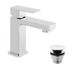 Vado Taps & Wastes - Phase Mini Mono Basin Mixer Smooth Bodied Single Lever