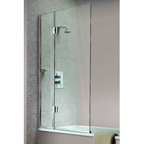 Matki Baths - Hinged Bath Screen 900mm LH GG