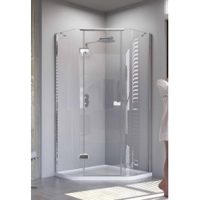 Matki Shower Enclosures - Illusion Quintesse & Raised Tray 900mm RH GG