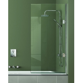 Matki Baths - Single Bath Screen 800mm RH GG