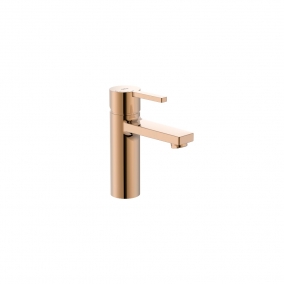 Roca Taps & Wastes - Naia Basin Mixer With Smooth Body & 1/2'' Flexible Tails