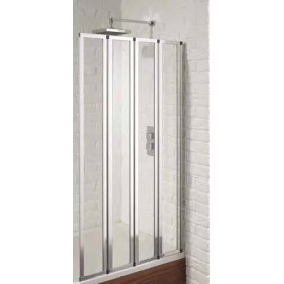 Aquadart Bath Screens - Venturi 6 Framed 4 Fold Bath Screen 1400 x 800mm