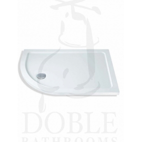 MX Shower Trays - Elements L/Prof 1200 x 760mm Offset Quadrant LH Shower Tray