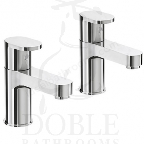 Essential Taps & Wastes - Osmore Basin Pillar Taps Pair