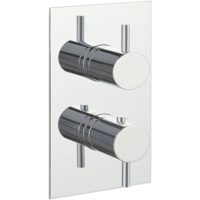 Just Taps Showers - Florence/Fonti Thermostatic Concealed 2 Outlet Shower Valve