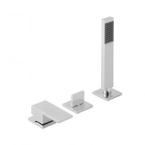 Vado Taps & Wastes - Notion 3 Hole Bath Shower Mixer Single Lever Deck Mounted