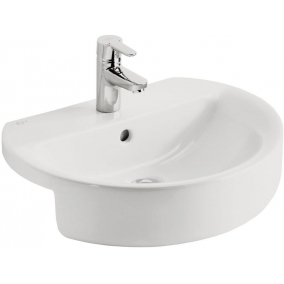 Ideal Standard Basins - Concept Sphere 550mm Semi-Countertop Washbasin, 1TH