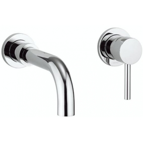 Crosswater Taps & Wastes - Fusion Basin 2 Hole Set - Wall Mounted No Waste
