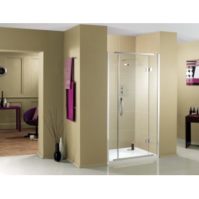 Aquadart Shower Enclosures - Inline Hinged Recess Door 1200mm