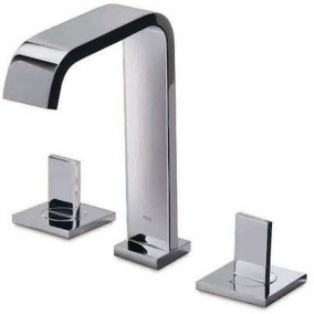 Roca Taps & Wastes - Flat 3 Hole Basin Mixer