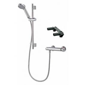 Aqualisa Showers - Midas 100 Bar Mixer Shower With Adj Head & Easy Fit Bracket
