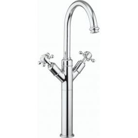 Crosswater Taps & Wastes - Belgravia Crosshead Mono Tall Basin Mixer