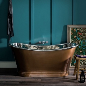 B.C.Designs Baths - 1700mm Antique Copper Roll Top Boat Bath