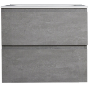 Armera Furniture - Opa 500mm 2 Drawer Wall Hung Unit Concrete Grey