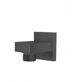 Armera Showers - Square Wall Outlet - Brushed Black