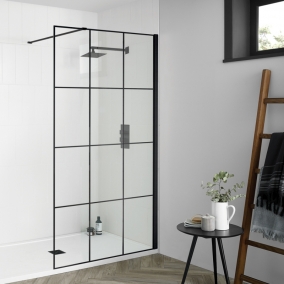 Aquadart Shower Enclosures - Wetroom 8 Floor Channel Matt Black