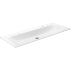 Keuco Basins - Plan Ceramic Double Basin, 2 x 1TH 1205 x 17 x 493mm