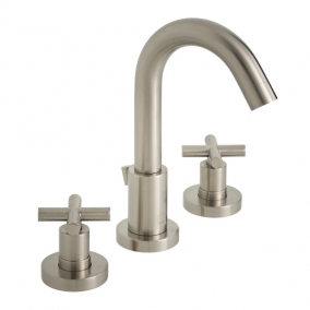 Vado Taps & Wastes - Elements 3 Hole Deck Mounted Basin Mixer With Pop-Up Waste