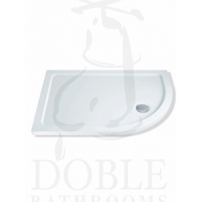 MX Shower Trays - Elements L/Prof 1200 x 760mm Offset Quadrant RH Shower Tray