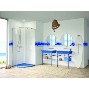 Matki Shower Enclosures - Matki One Curved 1500 x 900mm RH With Tray