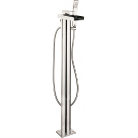 Crosswater Taps & Wastes - Water Square Bath Shower Mixer With Kit, Floor Standing