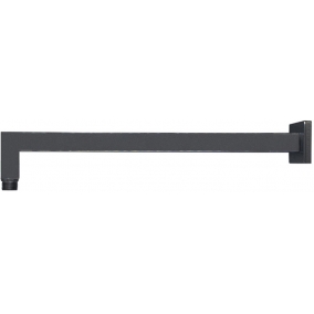 Armera Showers - Square Wall Mounted Shower Arm - Brushed Black