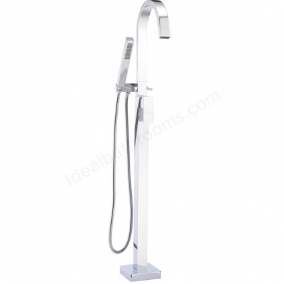 Essential Taps & Wastes - Chira Floor Mounted Bath Shower Mixer With Kit