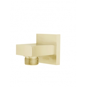 Armera Showers - Square Wall Outlet - Brushed Gold