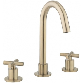 Crosswater Taps & Wastes - MPRO Crosshead Deck Mounted Basin Set Single Plate