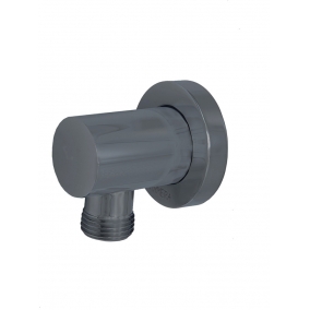 Armera Showers - Round Wall Outlet - Brushed Black