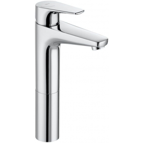 Roca Taps & Wastes - Atlas Extended Height Basin Mixer Smooth Body (1/2'' Tails)