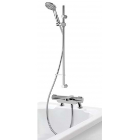 Aqualisa Showers - Midas 220 Thermostatic Bath Shower Mixer With Slide Rail Kit