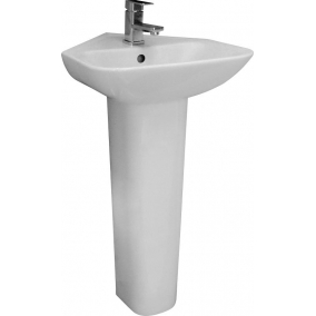 Essential Basins - Violet Corner Basin 450mm NTH