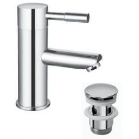 Saneux Taps & Wastes - Pascale Basin Mixer Including Slotted Clicker Waste