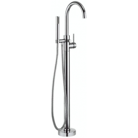 Crosswater Taps & Wastes - Fusion Floor Standing Bath Shower Mixer With Kit