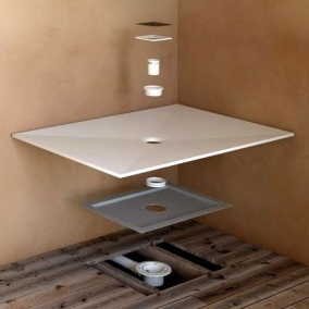 Kudos Shower Enclosures - Aqua4ma Evolution 1600x900mm Centre Waste Shower Deck