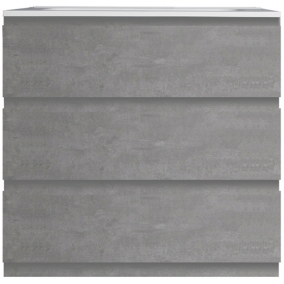 Armera Furniture - Opa 600mm 3 Drawer Floor Standing Unit Concrete Grey