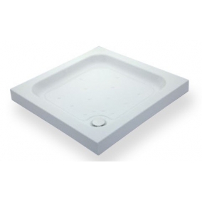 Just Trays Shower Trays - Ultracast Square Tray 700 x 700mm, 4 Upstands