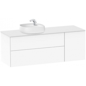 Roca Furniture - Beyond 1400mm On Countertop 2 Draw Unit With Side Door