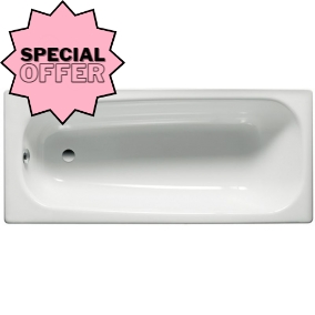 Roca Baths - Contesa Steel Bath 1700 x 700mm With Ant-Slip & 2TH