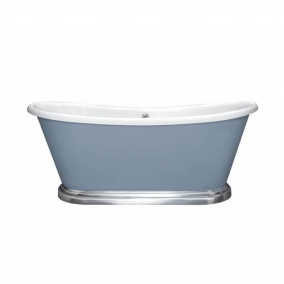 B.C.Designs Baths - 1700mm Acrylic Boat Bath With Aluminium Plinth