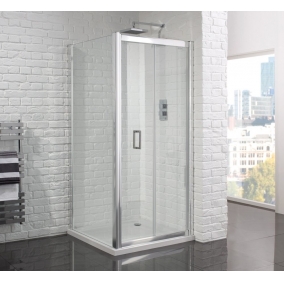 Aquadart Shower Enclosures - Venturi 6 Frameless Bifold Door 1000mm