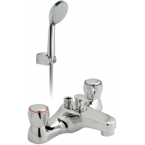 Vado Taps & Wastes - Astra Deck Mounted Bath Shower Mixer + Shower Kit