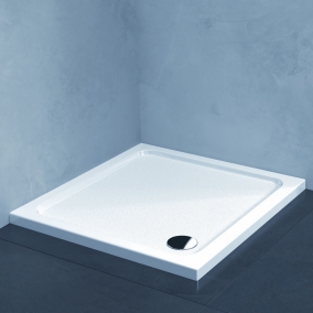 Kudos Shower Enclosures - KStone Square Shower Trays 900 x 900mm Corner Waste