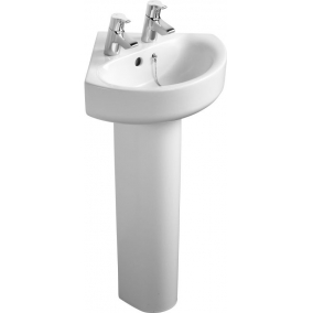 Ideal Standard Basins - Concept Arc 450mm Corner Washbasin, 2TH
