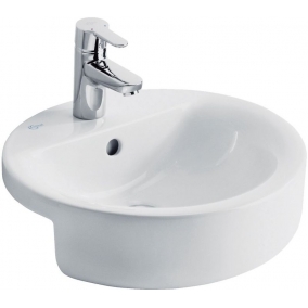 Ideal Standard Basins - Concept Sphere 450mm Semi-Countertop Washbasin, 1TH